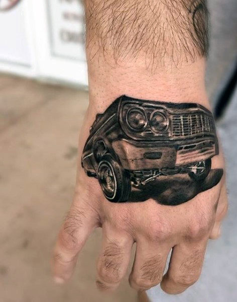 70 Auto Tattoos für Männer - Coole Automotive Design-Ideen  