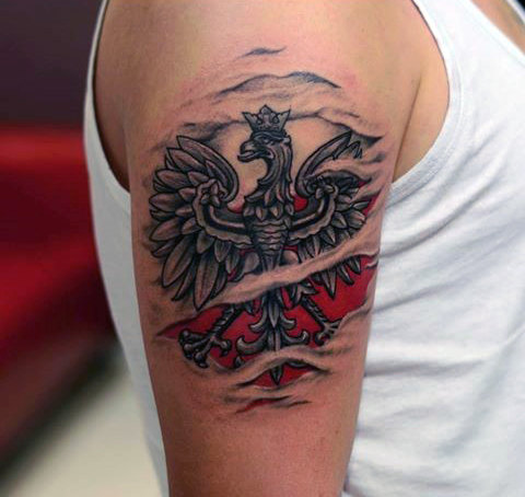 60 polnische Adler Tattoo Designs für Männer - Wappen Tinte  