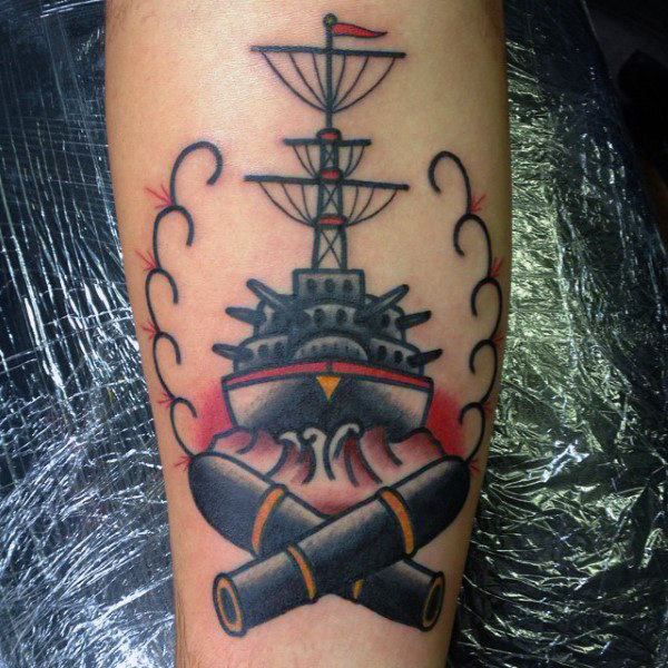 70 Navy Tattoos für Männer - USN Ink Design-Ideen  