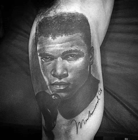 50 Muhammad Ali Tattoo Designs für Männer - Boxing Champion Ink Ideen  