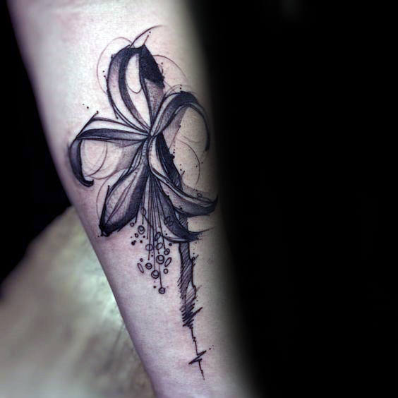 70 Fleur De Lis Tattoo Designs für Männer - stilisierte Lily Ink Ideen  