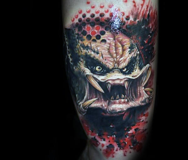 50 Predator Tattoo Designs für Männer - Sci-Fi-Tinte Ideen  
