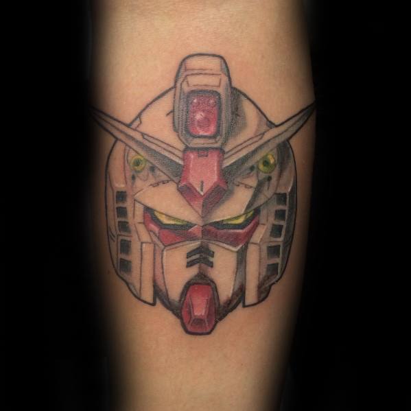 50 Gundam Tattoo Designs für Männer - Giant Robot Ink Ideen  