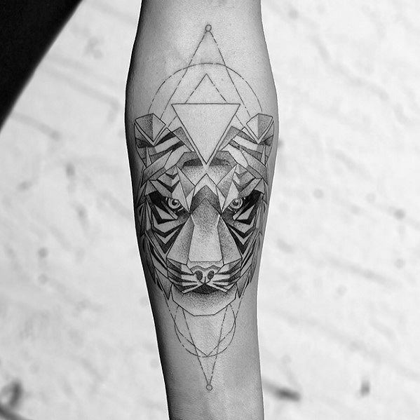 60 geometrische Tier Tattoo Designs für Männer - Cool Ink Ideas  