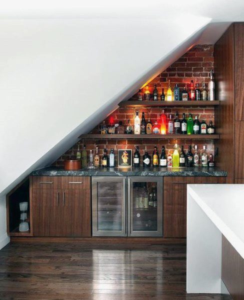 Top 70 besten Home Mini Bar Ideen - Coole Getränke Speicherplätze  