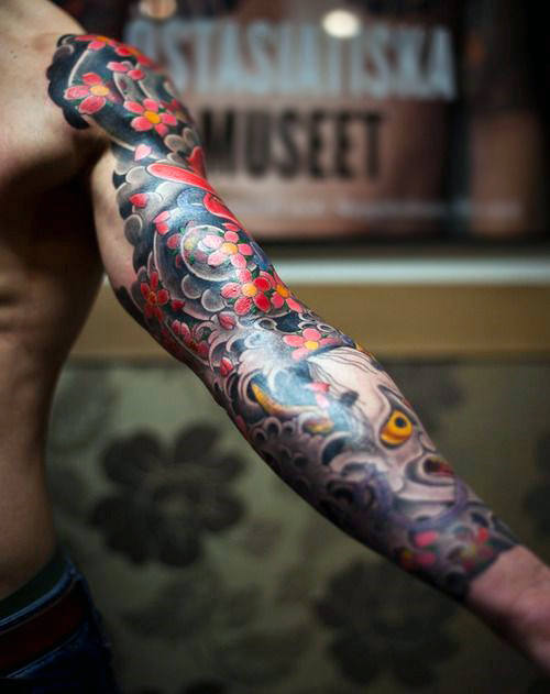 120 japanische Ärmel Tattoos für Männer - Maskuline Design-Ideen  