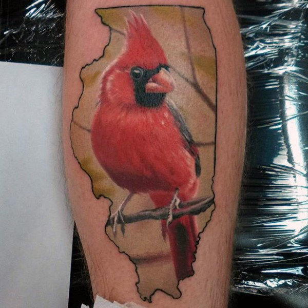 60 Cardinal Tattoo Designs für Männer - Vogel-Tinten-Ideen  