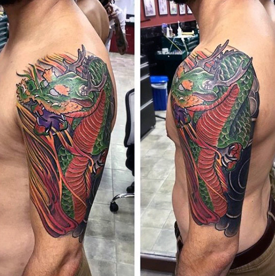 50 chinesische Drache Tattoo Designs für Männer - flammende Tinte Ideen  