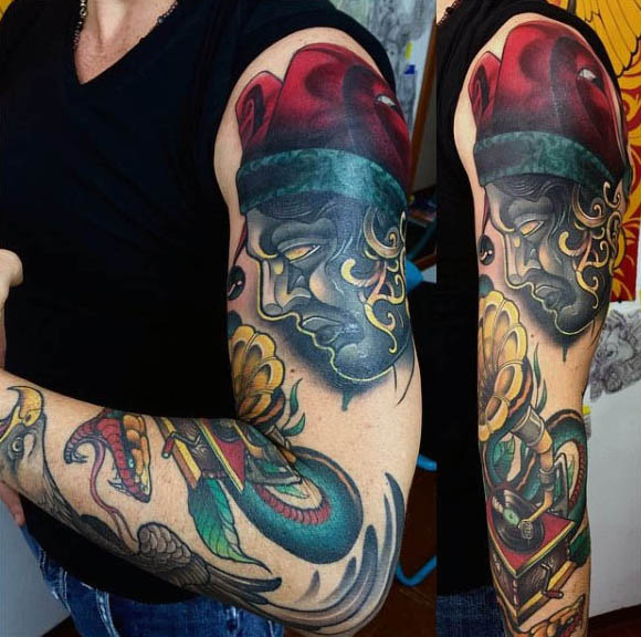 100 Neo traditionelle Tattoo-Designs für Männer - raffinierte Tinte Ideen  