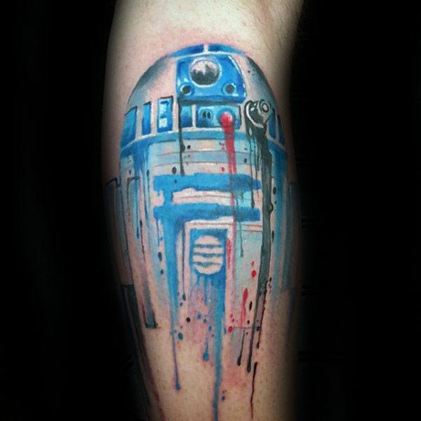 60 R2D2 Tattoo Designs für Männer - Roboter Star Wars Tinte  