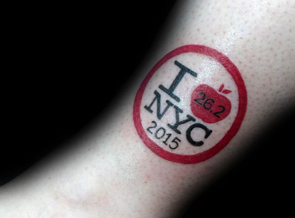 Top 40 der besten 26,2 Tattoo Designs für Männer - Laufende Marathon Tinte Ideen  