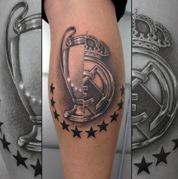 60 Real Madrid Tattoo Designs für Männer - Fußball-Tinten-Ideen  