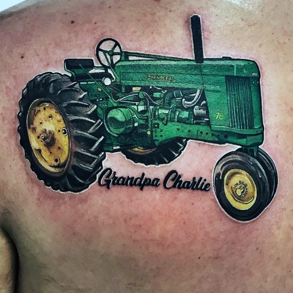 60 Landwirtschaft Tattoos für Männer - Landwirtschaft Design-Ideen  