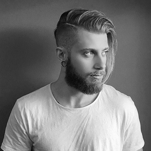 Undercut mit Bart Haircut für Männer - 40 Manly Frisuren  