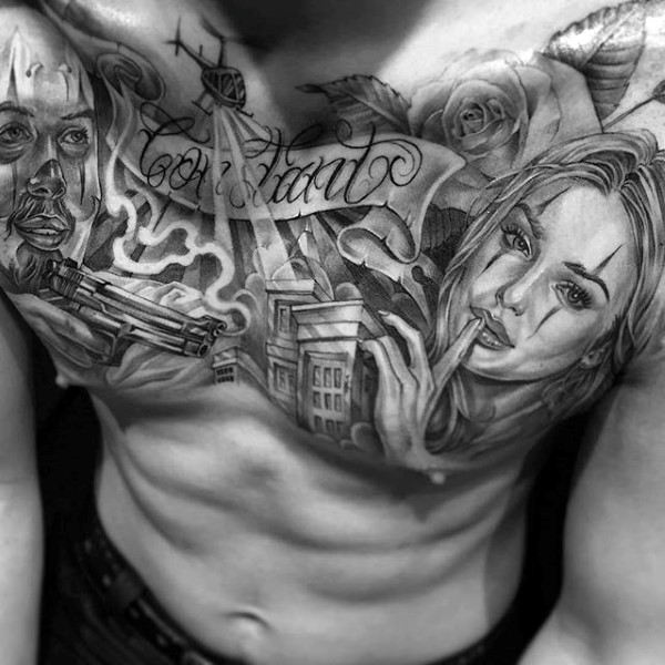 90 Chicano Tattoos für Männer - Cultural Ink Design-Ideen  
