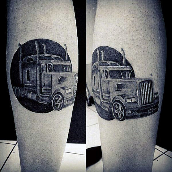 60 Truck Tattoos für Männer - Vintage und Big Rig Ink Design-Ideen  