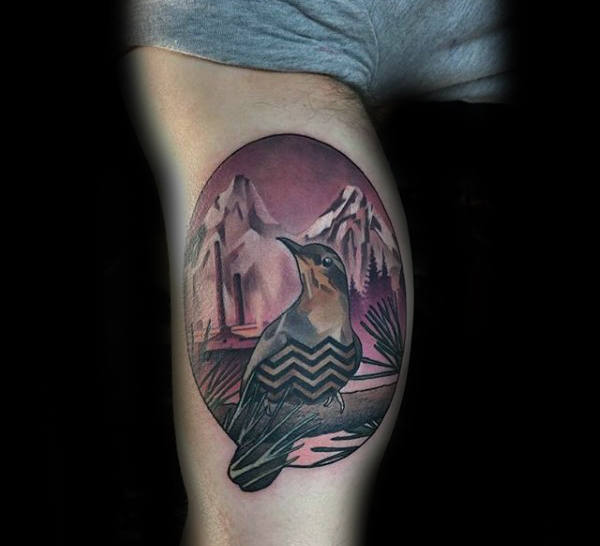 40 Twin Peaks Tattoo Designs für Männer - TV-Tinte Ideen  