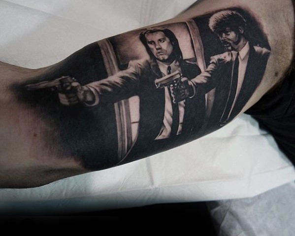 40 Pulp Fiction Tattoo Designs für Männer - Film Tinte Ideen  