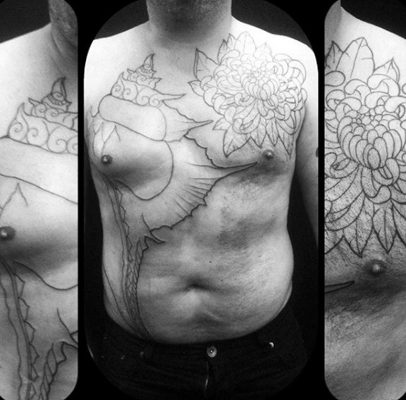 80 Seashell Tattoo Designs für Männer - Oceanic Ink Ideen  