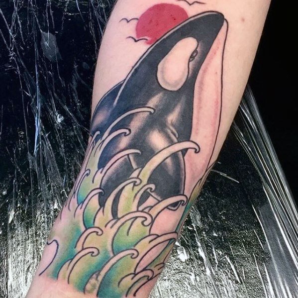 60 Orca Tattoo Designs für Männer - Killerwal-Tinten-Ideen  