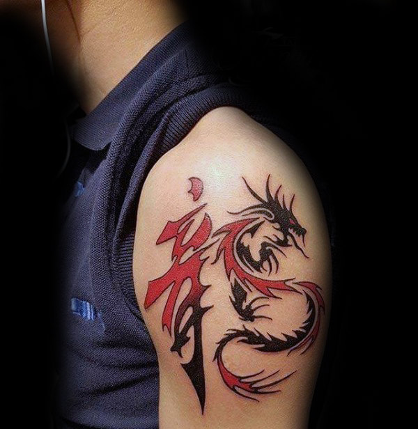 50 chinesische Drache Tattoo Designs für Männer - flammende Tinte Ideen  