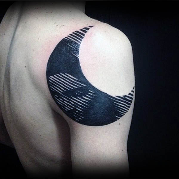 100 Silhouette Tattoo Designs für Männer - Schattenhafte Illustration Ideen  