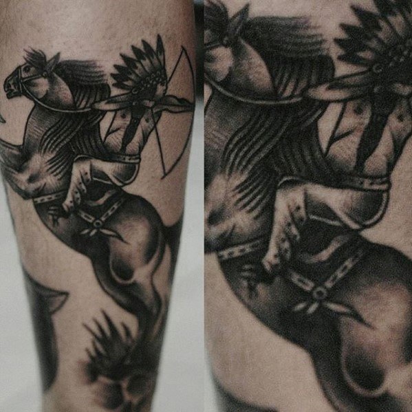 40 traditionelle Pferd Tattoo-Designs für Männer - Retro-Tinte Ideen  