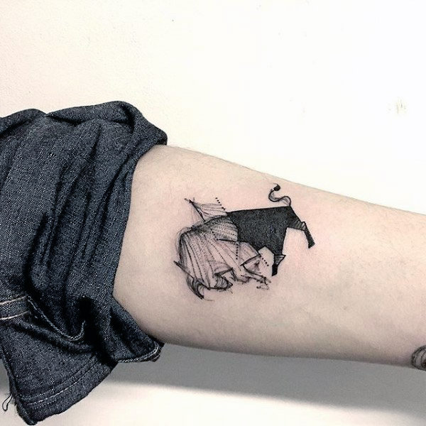 75 Stier Tattoos für Männer - Zodiac Ink Design-Ideen  