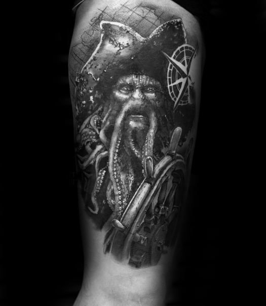 60 Davy Jones Tattoo Designs für Männer - Sailors Devil Ink Ideen  