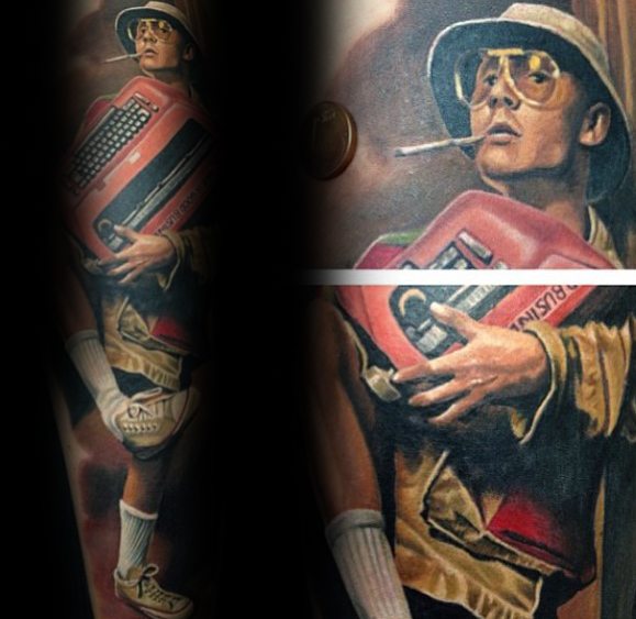 70 Hunter S Thompson Tattoo Designs für Männer - Angst und Abscheu Ideen  