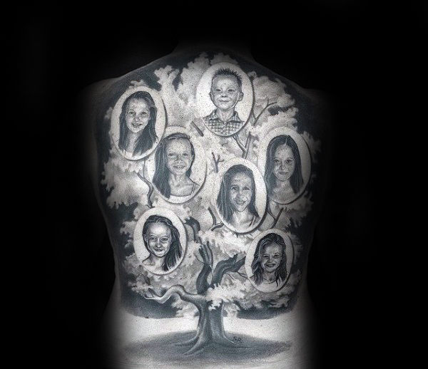 60 Stammbaum Tattoo-Designs für Männer - Kinship Ink Ideen  