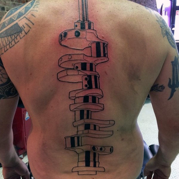 75 Wirbelsäule Tattoos für Männer - Masculine Ink Design-Ideen  