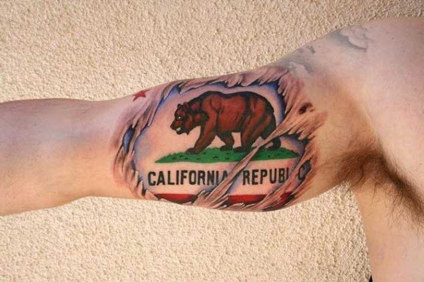 100 Kalifornien Tattoo Designs für Männer - Pacific Pride Ink Ideen  