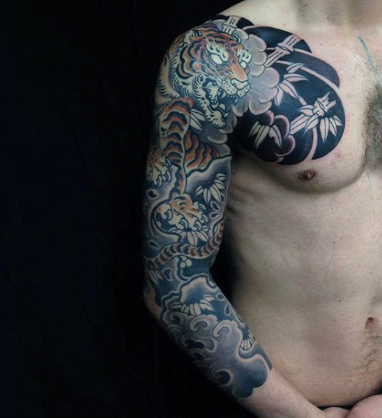 120 japanische Ärmel Tattoos für Männer - Maskuline Design-Ideen  