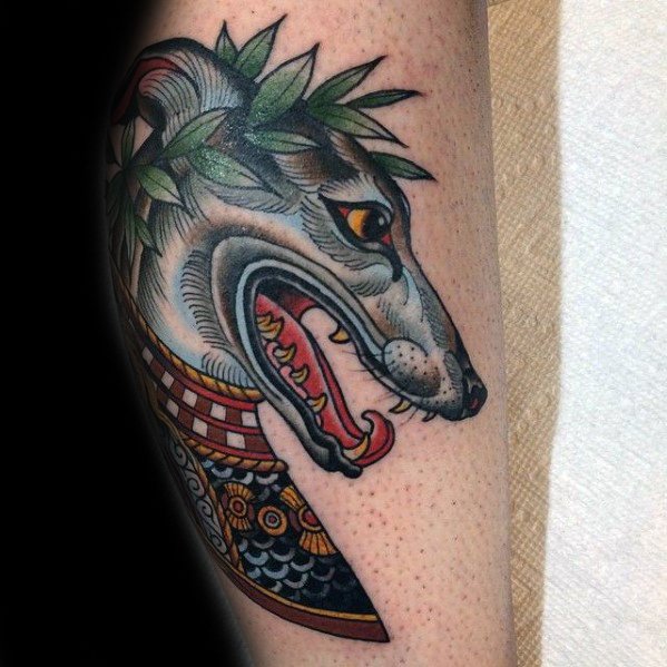 40 Greyhound Tattoo Designs für Männer - Hund Tinte Ideen  