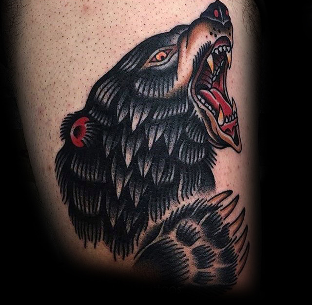 100 Bear Claw Tattoo Designs für Männer - scharfe Tinte Ideen  