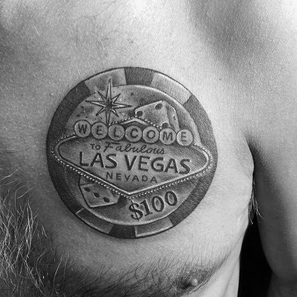 40 Poker Chip Tattoo Designs für Männer - Maskulin Tinte Ideen  