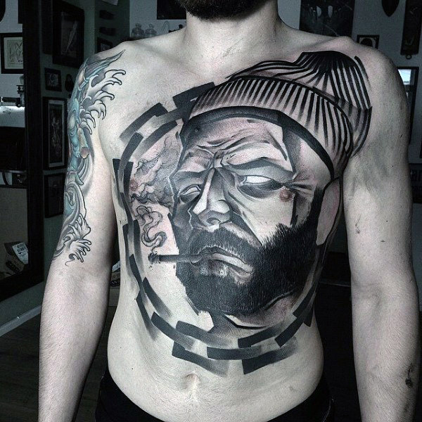 Top 100 besten Bauch Tattoos für Männer männliche Ideen Mann Stil