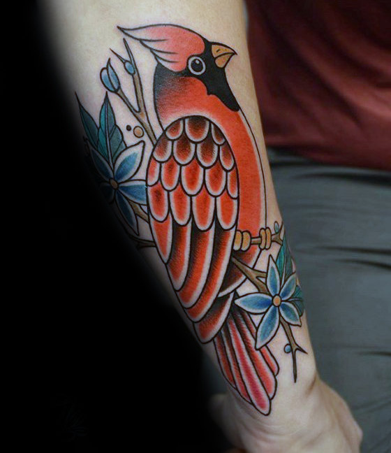 40 traditionelle Vogel Tattoo Designs für Männer - Old School Winged Ideen  