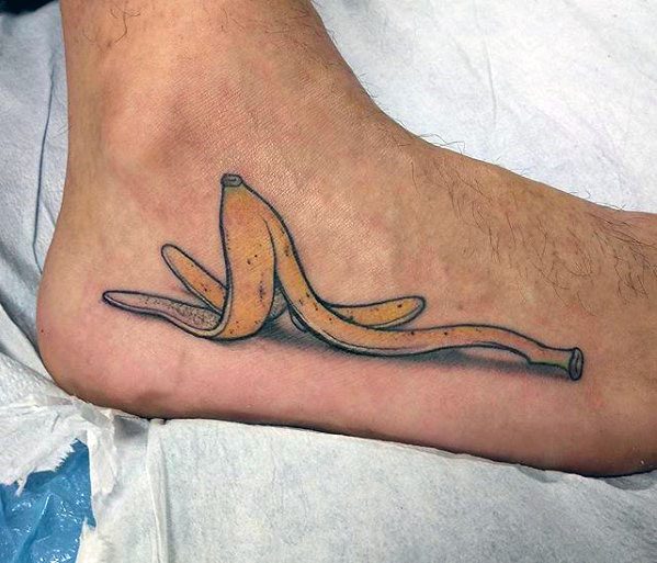 40 Bananen Tattoo Designs für Männer - Fruit Ink Ideen  