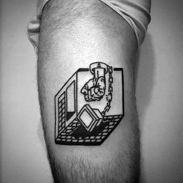 50 Computer Tattoo Designs für Männer - Technologie Tinte Ideen  