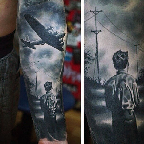 70 WW2 Tattoos für Männer - Memorial Military Ink Design-Ideen  