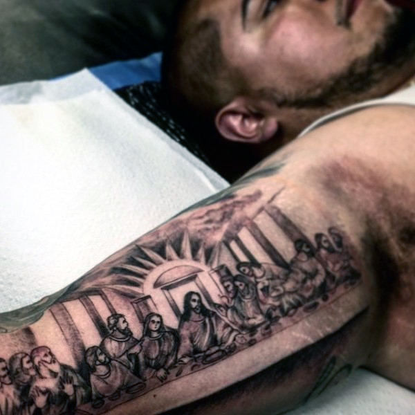 100 innere Bizeps Tattoo Designs für Männer - Manly Ink Ideen  