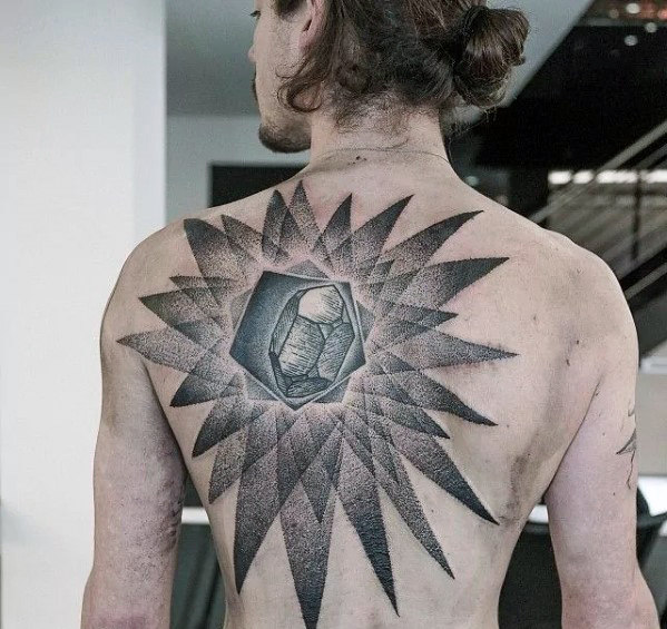 60 Kristall Tattoo Designs für Männer - polierte Stein Tinte Ideen  