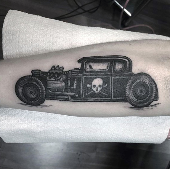 70 Hot Rod Tattoo Designs für Männer - Automobile Aficionado Ideen  