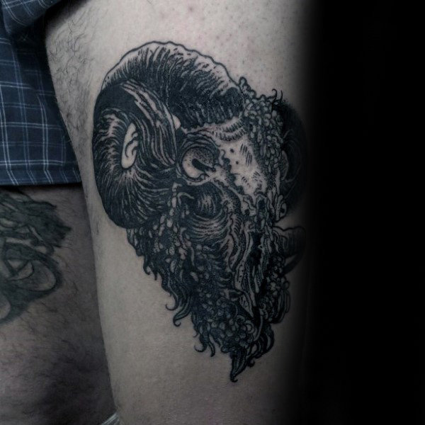 100 Ram Tattoo Designs für Männer - Bighorn Sheep Ink Ideen  
