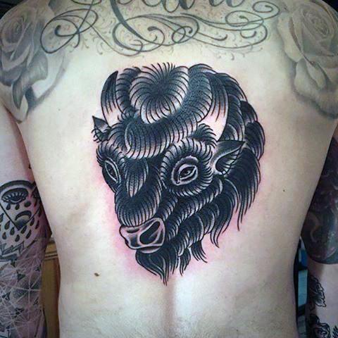 70 Bison Tattoo Designs für Männer - Buffalo Ink Ideen  
