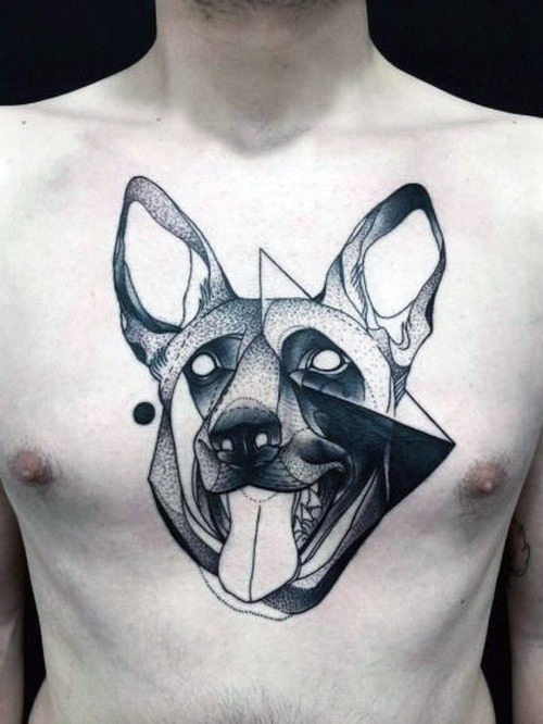 30 Deutscher Schäferhund Tattoo Designs für Männer - Hund Tinte Ideen  