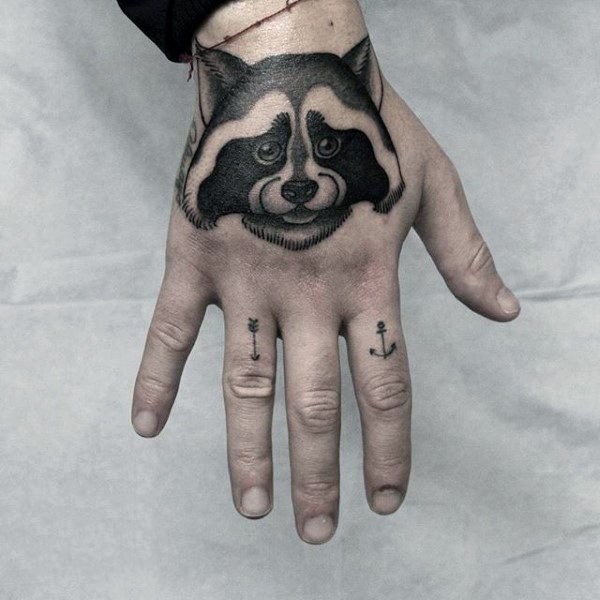 80 Waschbär Tattoo Designs für Männer - Critter Ink Ideas  