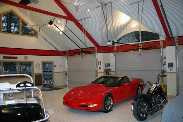 Top 40 besten Garage Decken Ideen - Automotive Space Interior Designs  